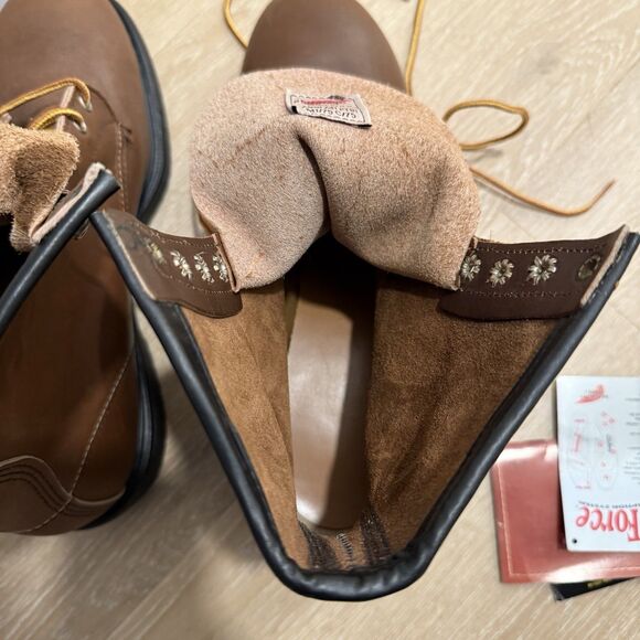 VTG RARE NEW Red Wing Supersole 8” Safety Toe Boots Men Sz 9.5 10 Wide Pls READ - Picture 10 of 14